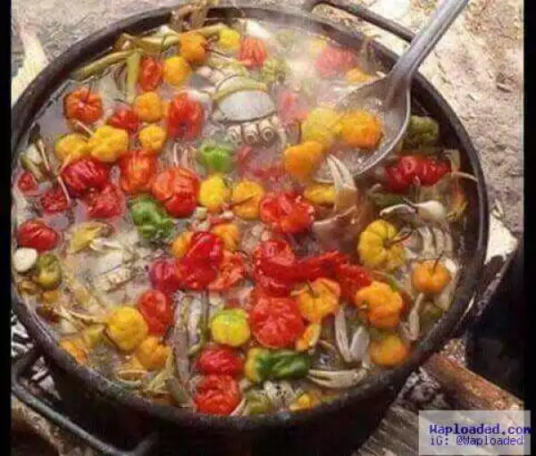 When You Ask Your IJEBU Girl-Friend To Prepare Pepper Soup For You (Photo)